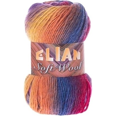 VSV Pletací příze Elian Soft Wool 808 - oranžová
