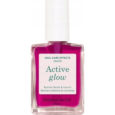 Manucurist Active Glow lakier odżywka do paznokci grape