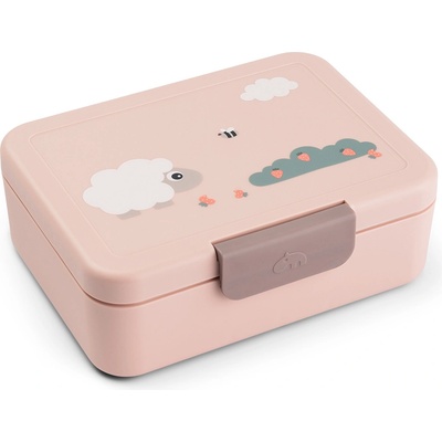 Done by Deer Tiny Farm детска кутия за обяд с разделители, розова (1256811)
