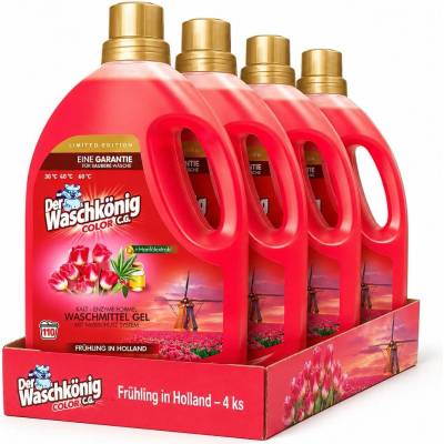 Waschkönig prací gel Color Frühling In Holland limited 4 x 3,305 l 110 PD