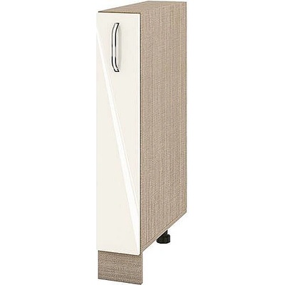 ИРИМ Долен кухненски шкаф бутилиера Сити МФ-Крийм гланц-11-41 15 см