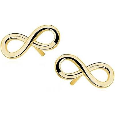 Lafira pozlacené stříbrné náušnice Infinity Z0956
