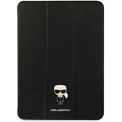 Karl Lagerfeld KLFC12OKMK iPad 12.9 2021 Book Cover Saffiano Karl Iconic KLFC12OKMK black