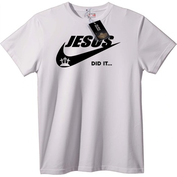 NOONEBRAND Тениска Иисус го направи - S, White