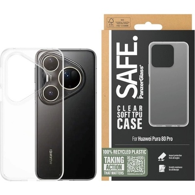 Safe Калъф SAFE - Clear soft, Huawei Pura 80 Pro, прозрачен (5715685031762)