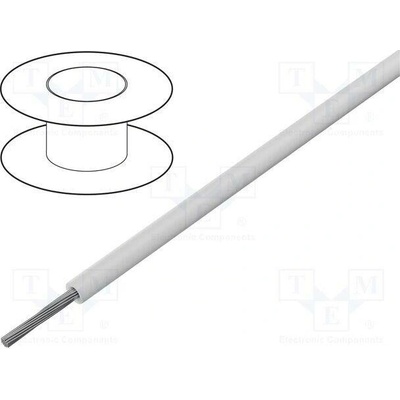 Belden 83043 0091000 Vodič lanko Cu 30AWG TFE bílá 250V Stínění 305m 1x30AWG