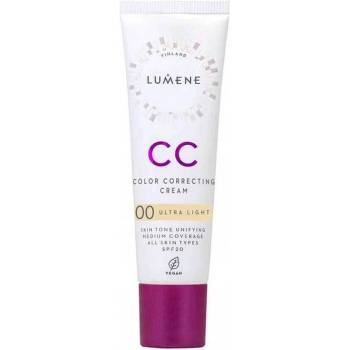 Lumene Color Correcting CC krém pre jednotný tón pleti SPF20 4 Tan 30 ml