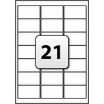 GENTLE УНИВЕРСАЛНИ ЕТИКЕТИ - 63, 5 mm x 38, 1 mm - 21 броя на лист - 100 листа - PN BR7160 - OUTLET - GENTLE (700 LABBR7160)
