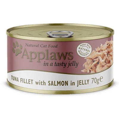 Applaws Tuna with Salmon in jelly - Месни хапки консерва за котки с риба тон и сьомга в желе - 70 гр - 1049CE-A