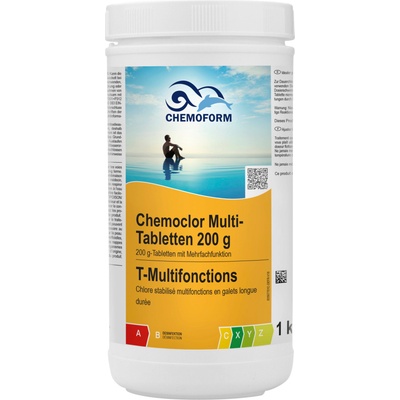 CF Group Многофункционални хлорни таблетки 200 г - 1 кг (0507001c)