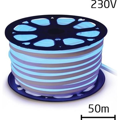 TIPA LED Neon flex hadice 230V modrá 50m IP67 7W/m