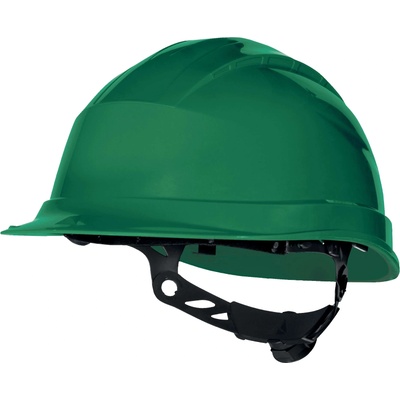 Delta Plus Delta quartz up iii / Предпазна каска с къс визьор - зелена, регулируема (quarup3ve)