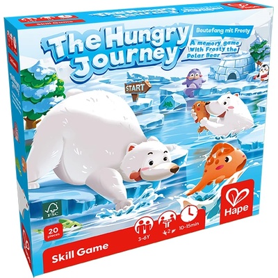 Hape Детска настолна игра Hape - Полярната мечка Фрости, 20 части (H1105)