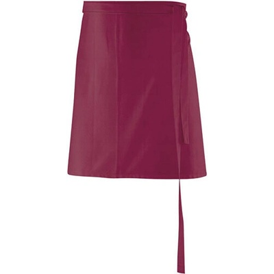 Exner Zástěra s látkovým pásem po celé délce 220 g/m Červená vínová