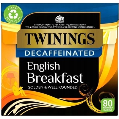 Twinings English Breakfast bez kofeínu 218 g 80 vrecúšok