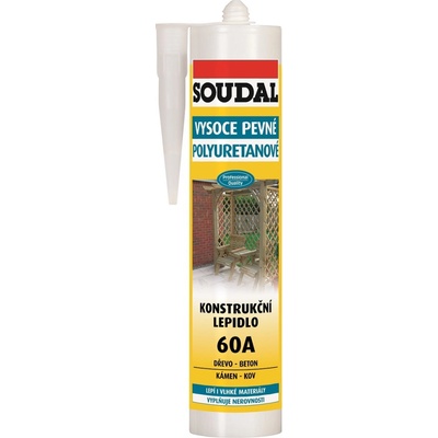 SOUDAL 60A konštrukčné lepidlo 300g biele