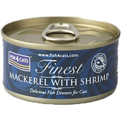 Fish4Cats Finest makrela s krevetami 70 g