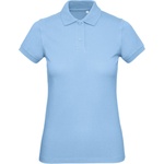 B&C Collection B&c inspire polo / Дамска поло тениска от пике от органичен памук - небесно синьо xs (01044041000)