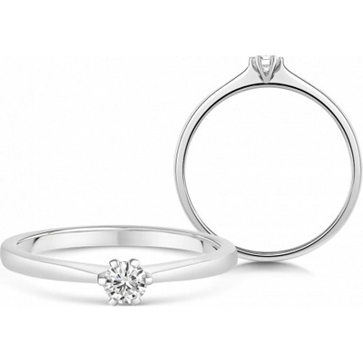 Sofia Diamonds zlatý zásnubný prsteň s diamantom UDRG46873W H I1
