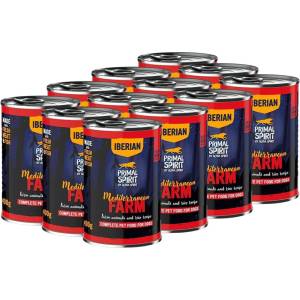 PRIMAL Spirit Dog Iberian Mediterranean Farm 12 x 400 г