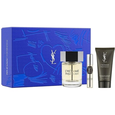 Yves Saint Laurent YSL L Homme Тоалетна Вода 100 мл + 10 мл + Душ Гел 50 мл - Подаръчен Комплект за Мъже