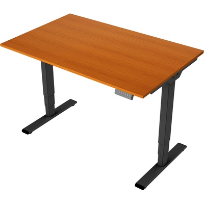 Delso Výškovo nastaviteľný stôl MIDJUSTER 60 x 120 cm čerešňa / čierna
