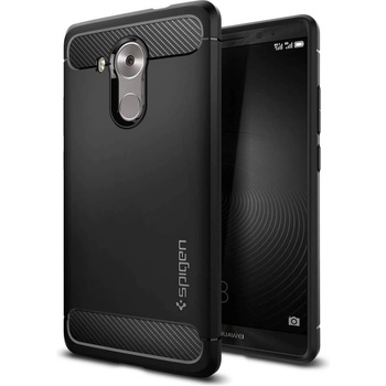 Spigen Rugged Armor Case - термополиуретанов кейс с най-висока степен на защита за Huawei Mate 8 (черен-мат)