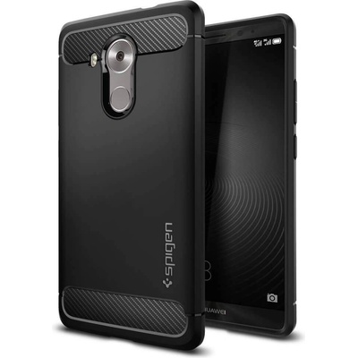 Spigen Rugged Armor Case - термополиуретанов кейс с най-висока степен на защита за Huawei Mate 8 (черен-мат)