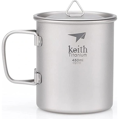 Keith titanový hrnek s víčkem Mug 450ml