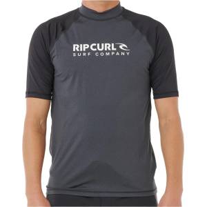 Rip Curl Мъжка плажна тениска от ликра Rip curl Shock UPF S/S Lycra - Black Marle (050-2301-0112)