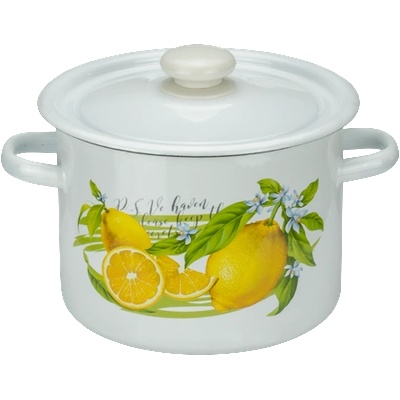 Новомосковская посуда Н-Тенджера 2lt "ЛИМОН" (I1610/2whtLem) (0129485)