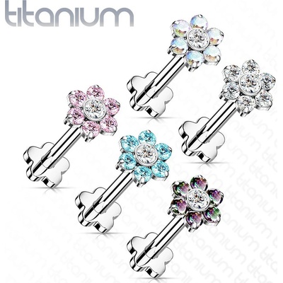 Šperky4U Push In piercing do brady ucha titan TIT1192-C