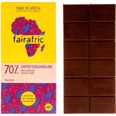 fairafric Bio hořká 70% Ghana 80 g