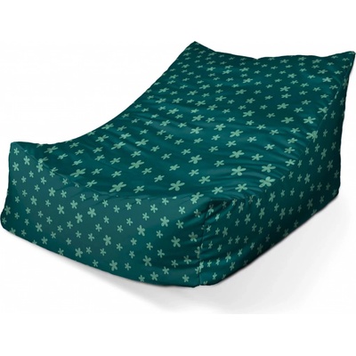 Sablio sedací vak Lounge Zelené hvězdy 80 x 95 x 50 cm