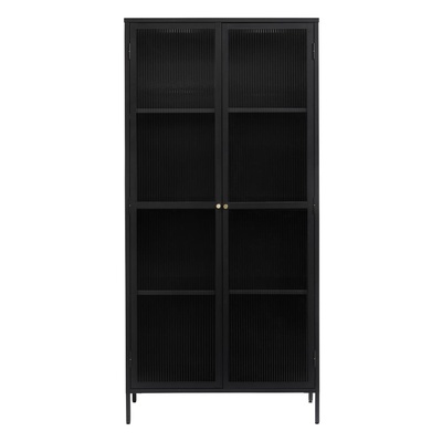 Unique Furniture Черен метален шкаф 90x190 cm Bronco - Unique Furniture (44610600)