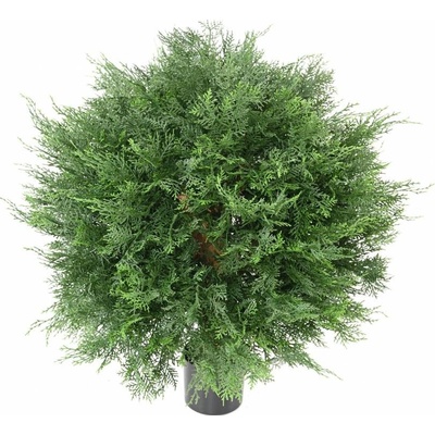 Luxusní umělý strom CYPŘIŠ LAWSON UV KOULE, 70cm