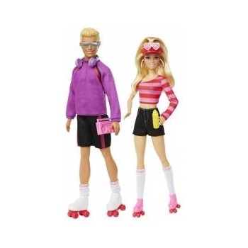 Mattel Barbie pack 2 Barbie and Ken Skaters dolls