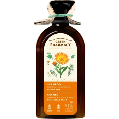 Green Pharmacy Nechtík a Rozmarínový olej šampón pre mastné vlasy 350 ml