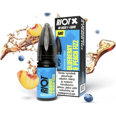Riot X Salt Blueberry & Peach Fizz 10 ml 5 mg