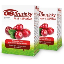 GS Brusinky Akut + manosa 2×20 tablet