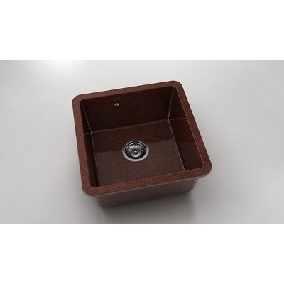 FAT Мивка за долно вграждане Vanguard 222, Granicite, 939 Brick wall, с включен сифон