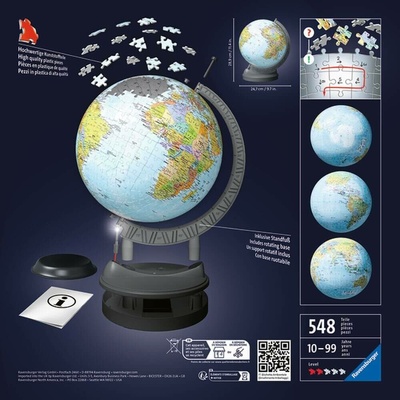 Ravensburger 3D Puzzlball Svítící globus 540 ks