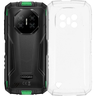 DOOGEE Калъф с протектор за Doogee Fire 3 Pro - мек TPU удароустойчив калъф, прозрачен или черен
