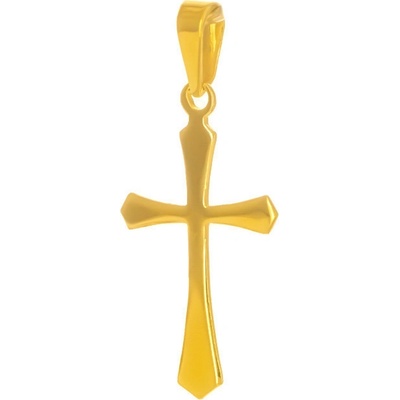 Argento Stříbrný pozlacený přívěsek křížek 84992