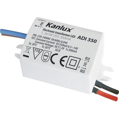 Kanlux, ADI 350 1-3W Elektronický transformátor pro napájení LED svítidel, 01440