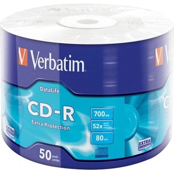 Verbatim Медия, Verbatim CD-R 700MB 52X EXTRA PROTECTION WRAP (50 PACK) (43787)
