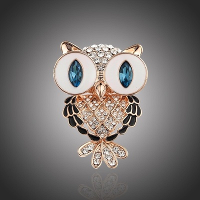 Éternelle Brož Swarovski Elements Donnalee Gold sova B1054-X1187-108 Zlatá – Zbozi.Blesk.cz
