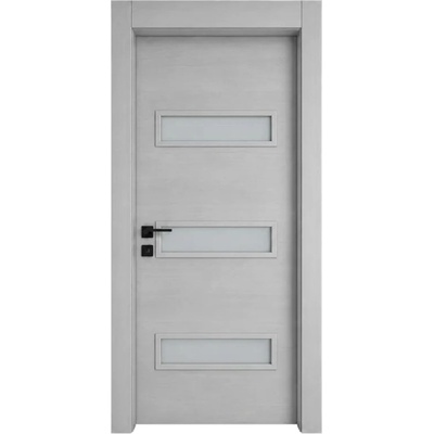 EUROSTILL Интериорна врата с каса EUROSTILL MILANO с остъкление TW 78x205 cm Орех Шерин (DMTW20578S150/S)