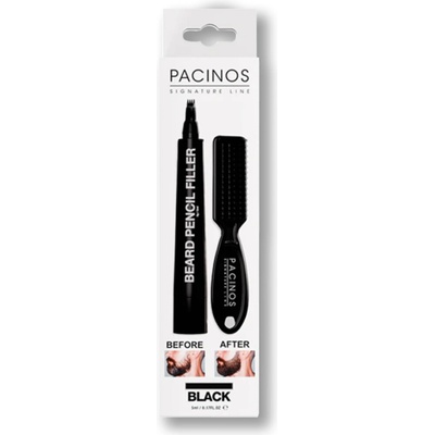 Farbiaca čierna ceruzka na bradu so štetcom Pacinos Beard Pencil Filler Black 5 ml