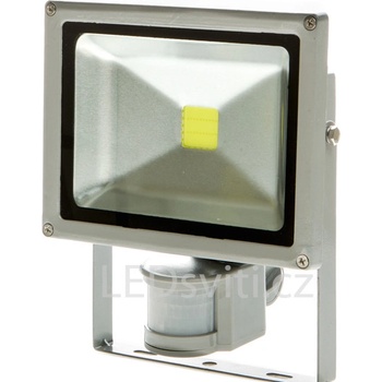 Reflektor LED s čidlem, COB, 30W, 5000 K, 2100 lm, IP44 šedý